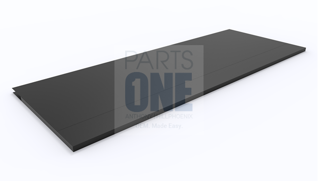 Picture of Flat Canopy - 144" x 43.406" - Black