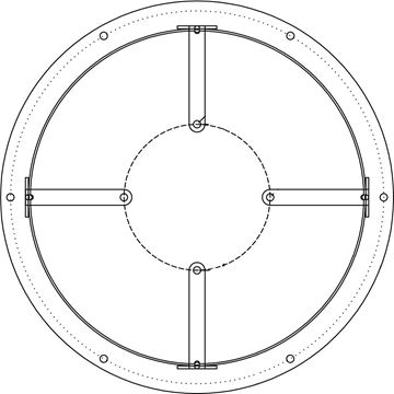 Picture of 8" Fan Motor Basket - Metal